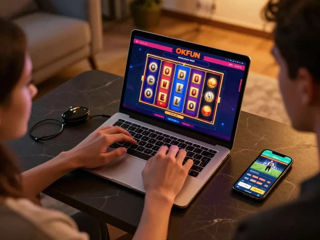 Experience OKFUN’s exciting online casino games with vibrant visuals and engaging gameplay.