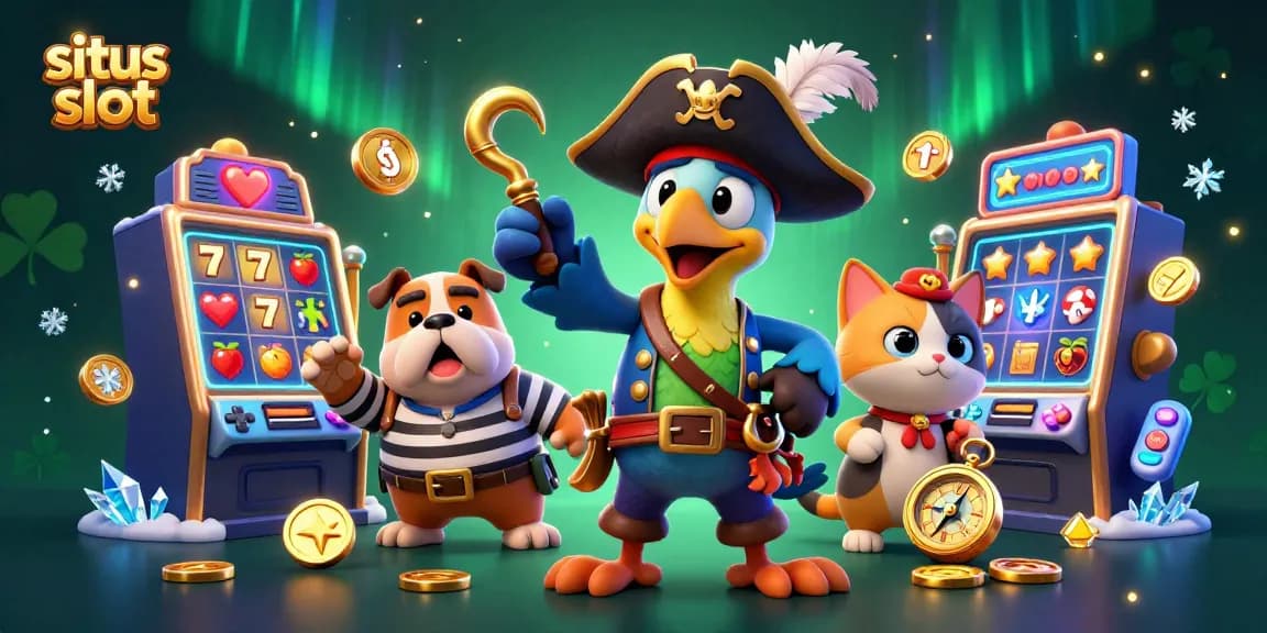 Engage in thrilling gameplay at situs slot with colorful 3D slot machines and captivating characters.