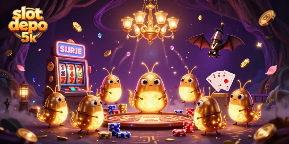 Menangkan permainan di slot depo 5k dengan kecerahan sinar kuning dari glowworms yang menerangi kasino