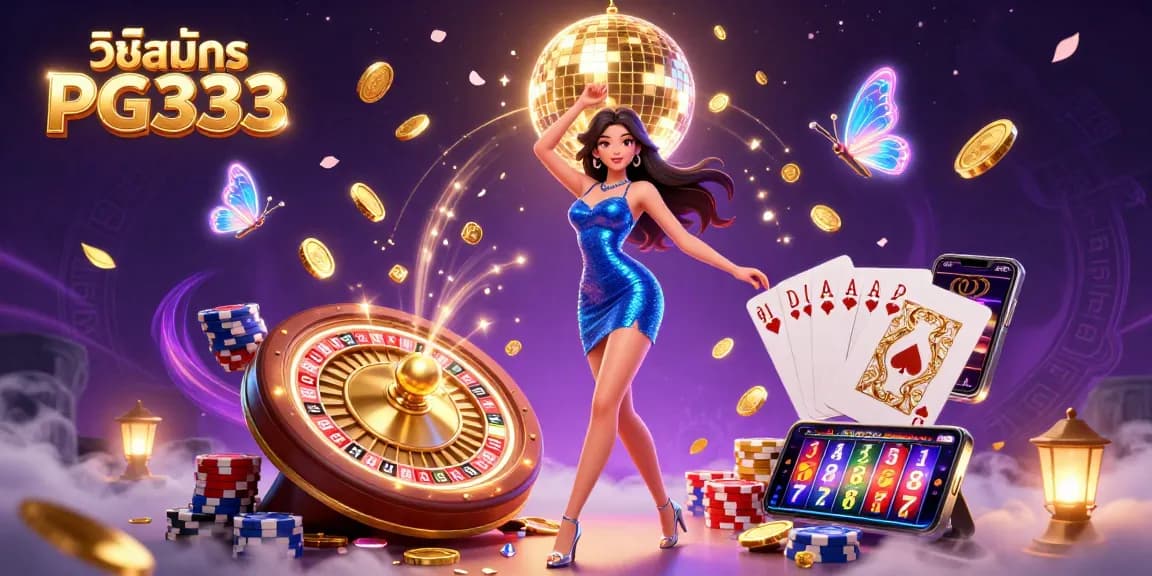 Engage with วิธีสมัคร PG333 through exciting slots and casino games while enjoying vibrant visuals and golden rewards.