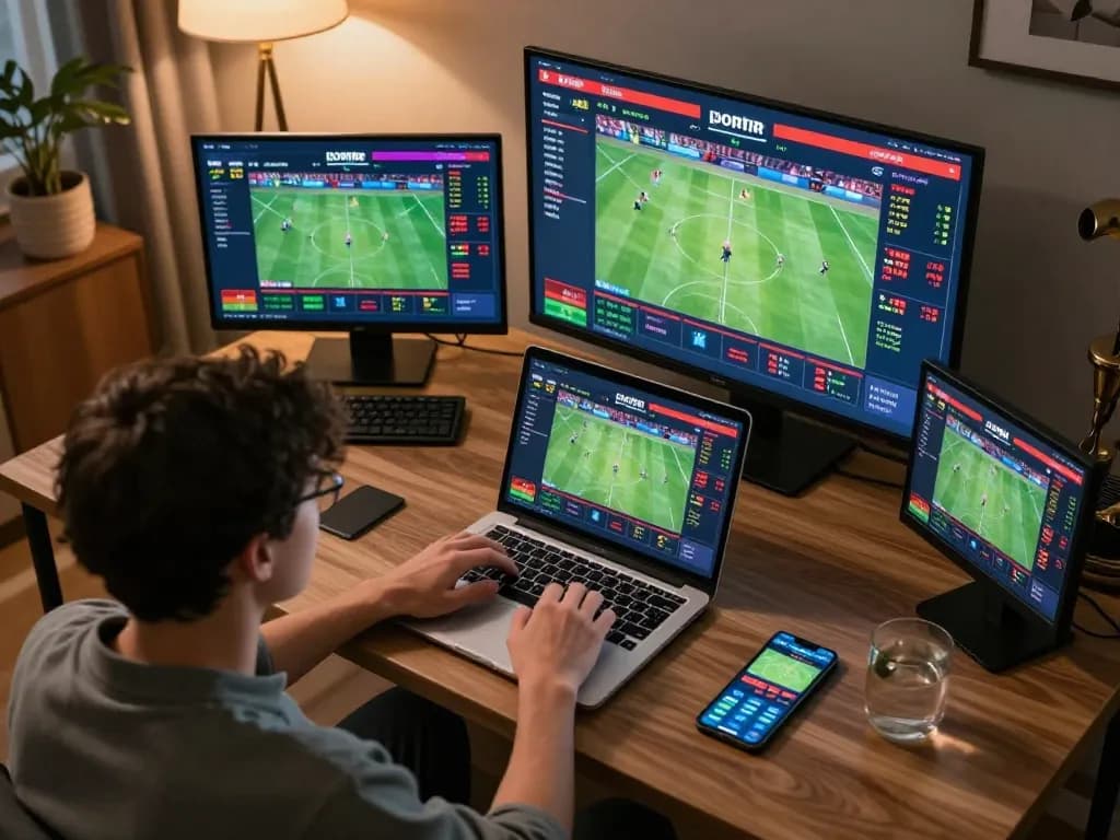 Experience the excitement of online gambling with ทางเข้า m105 on a high-tech betting setup.