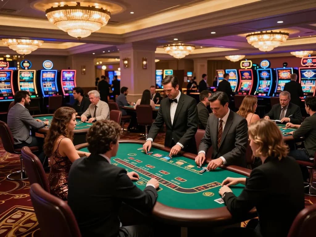 Cakhia players experiencing engaging blackjack gameplay in a luxurious casino setting.