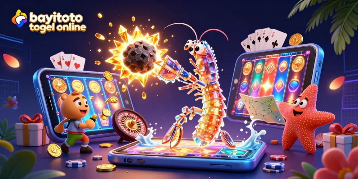 Engage in thrilling gameplay at bayitoto togel online with vibrant casino elements and characters.
