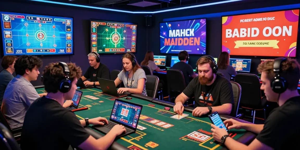 Exciting online gaming environment at https://gamebaidoithuong.is/ showcasing players enjoying vibrant card games.
