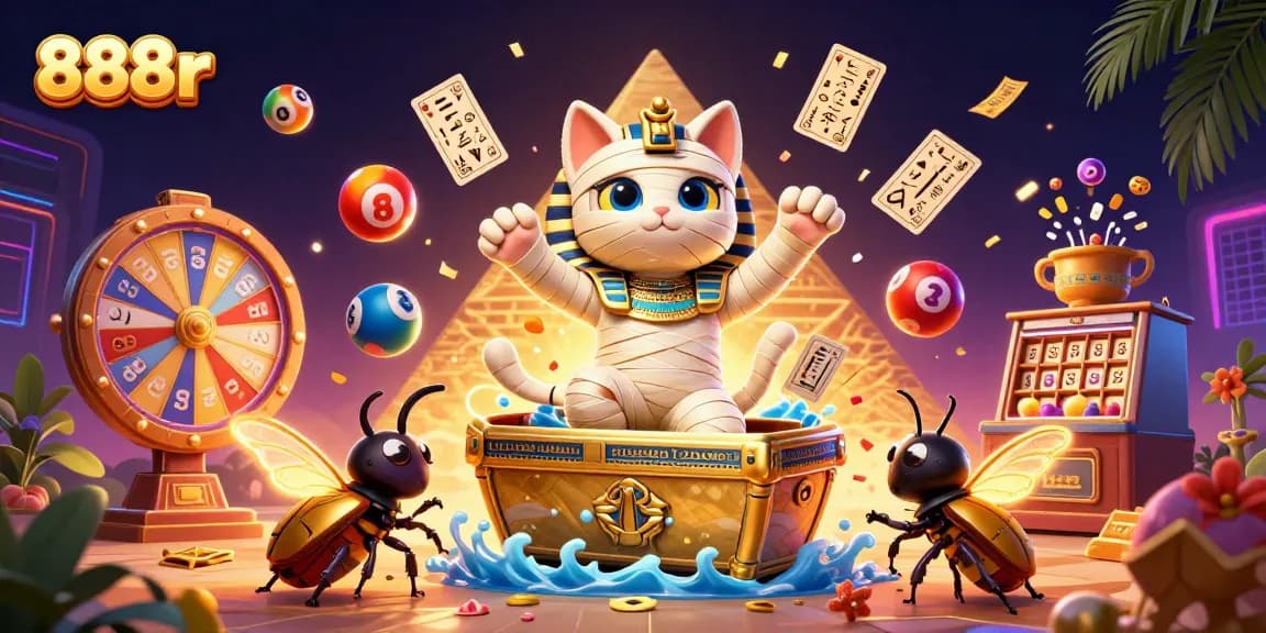 Experience thrilling moments at 888r casino with vibrant games and interactive characters.