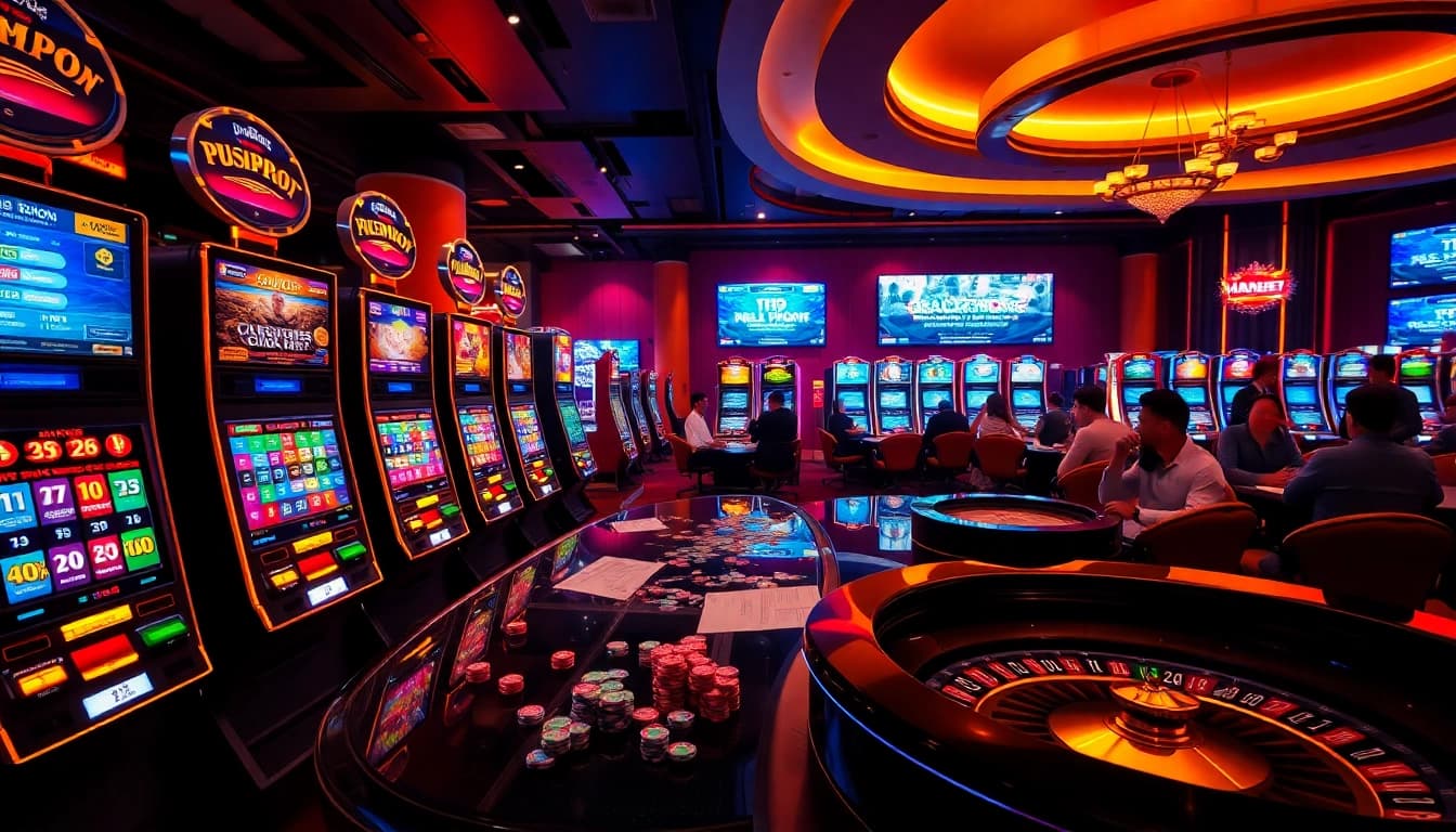 Nohudoithuong slot machine area showcasing vibrant gameplay and exciting betting opportunities.