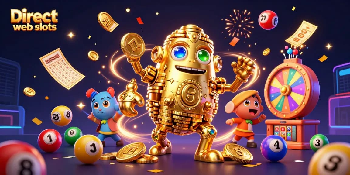 Experience thrilling gameplay with Direct web slots that features a golden golem, spinning prizes, and vibrant bonuses.