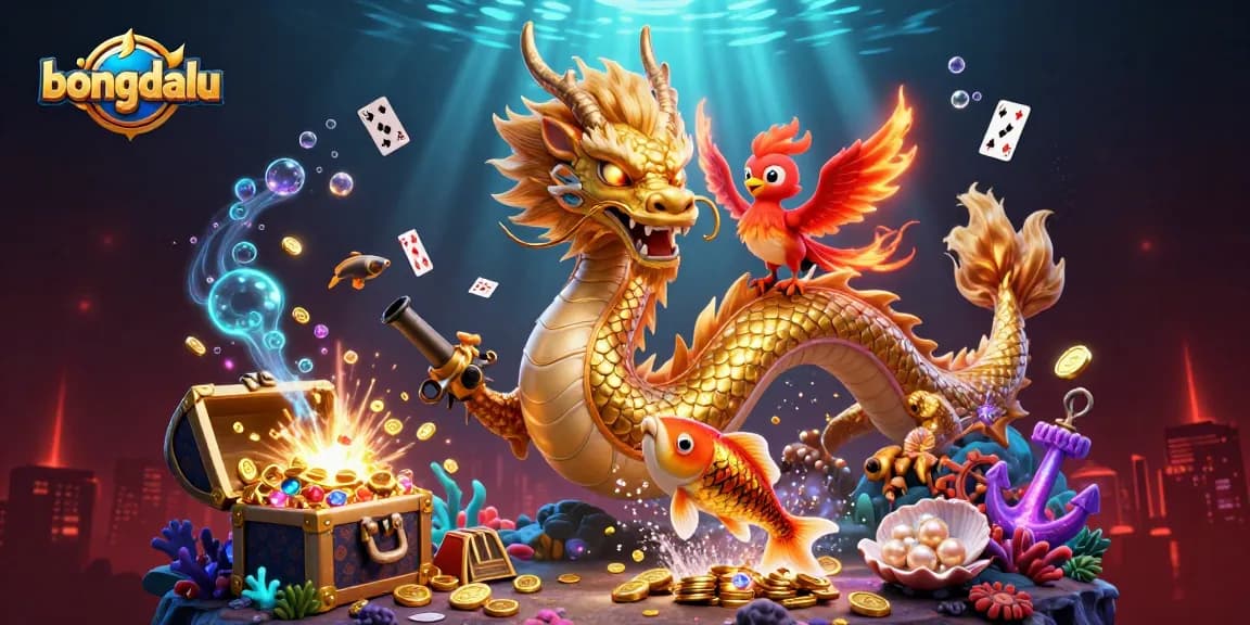 Experience immersive gambling thrills with bongdalu featuring a golden dragon and vibrant game elements.