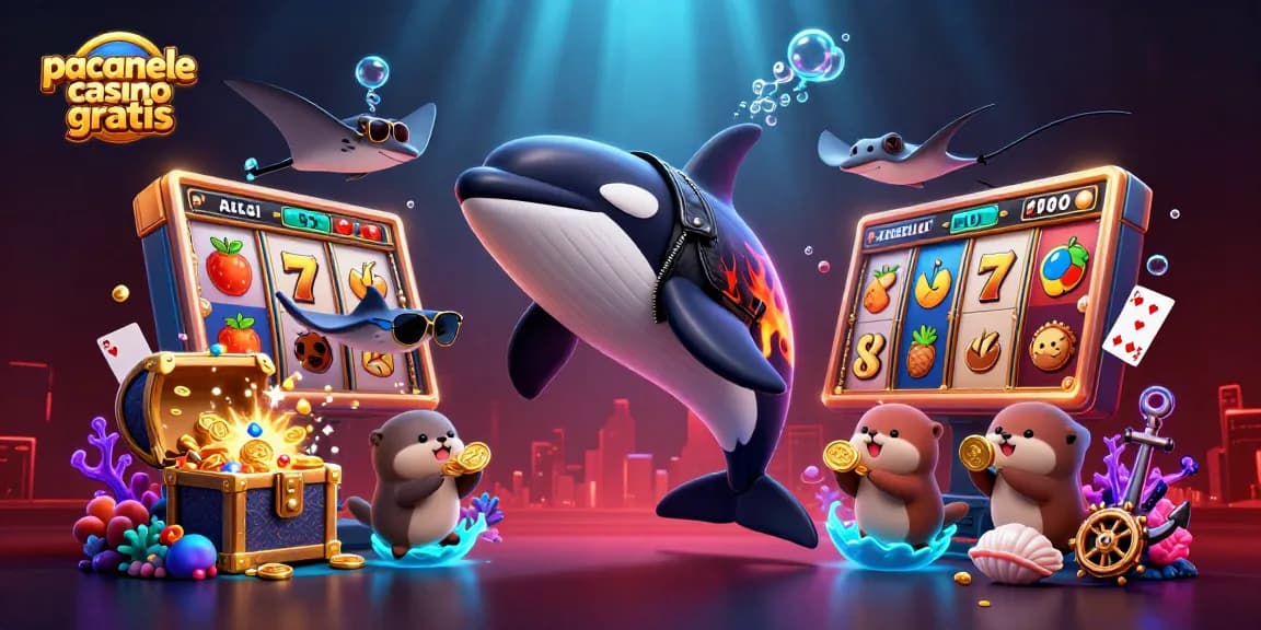 Încercă păcănele casino gratis în compania unei orci, un stingray și vidre ce țin monede de aur