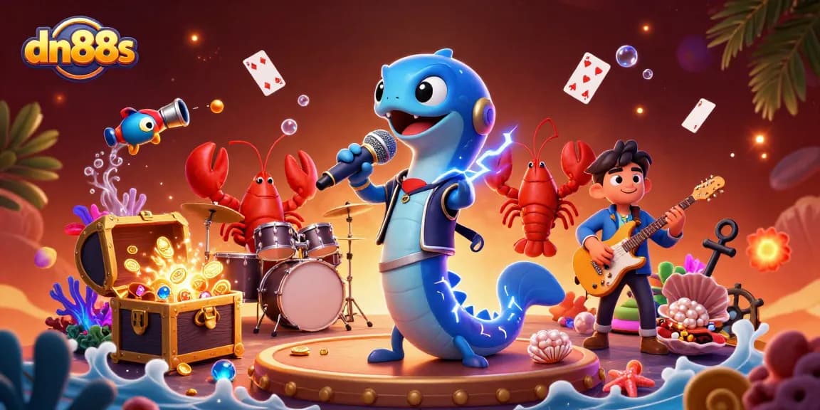 Experience excitement at dn88s with an underwater casino featuring electrifying characters and treasure.