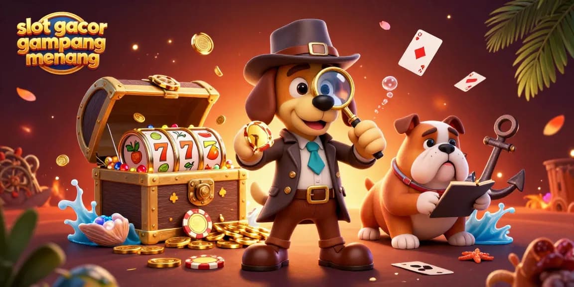 Explore winning opportunities with slot gacor gampang menang illustrated in a rich 3D scene