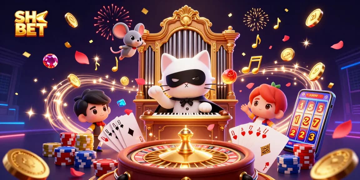 Engage with SH BET’s immersive gaming experience featuring intricate casino elements and lively characters.