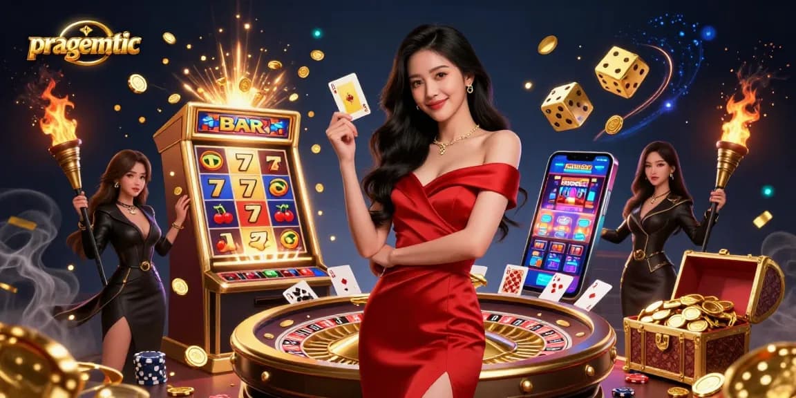 Engage with pragmatic casino games showcasing energetic players and vibrant slot reels