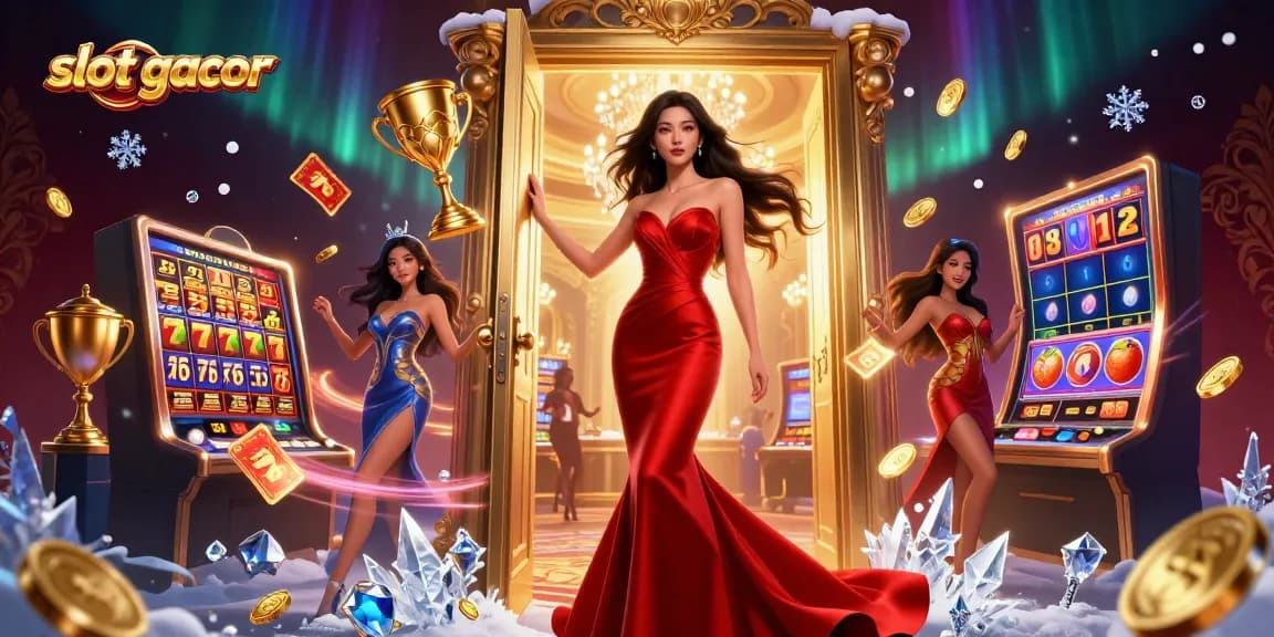 Rasakan sensasi slot gacor dengan elemen kasino yang berwarna-warni dan visual yang menakjubkan.