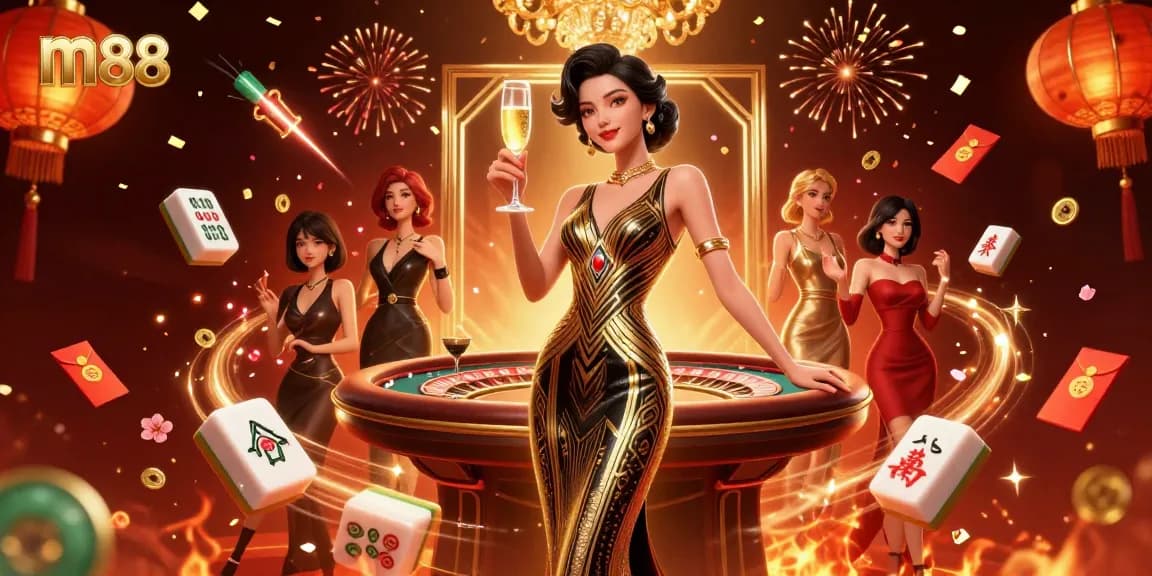 Terlibat dengan dunia kasino m88 yang menampilkan tema glamor dan elemen permainan meriah.