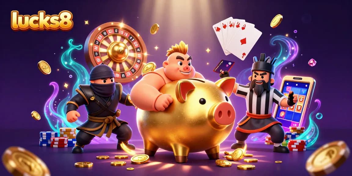 Win big at lucks8 with an exciting 3D casino showdown featuring unique characters and dynamic gaming elements.