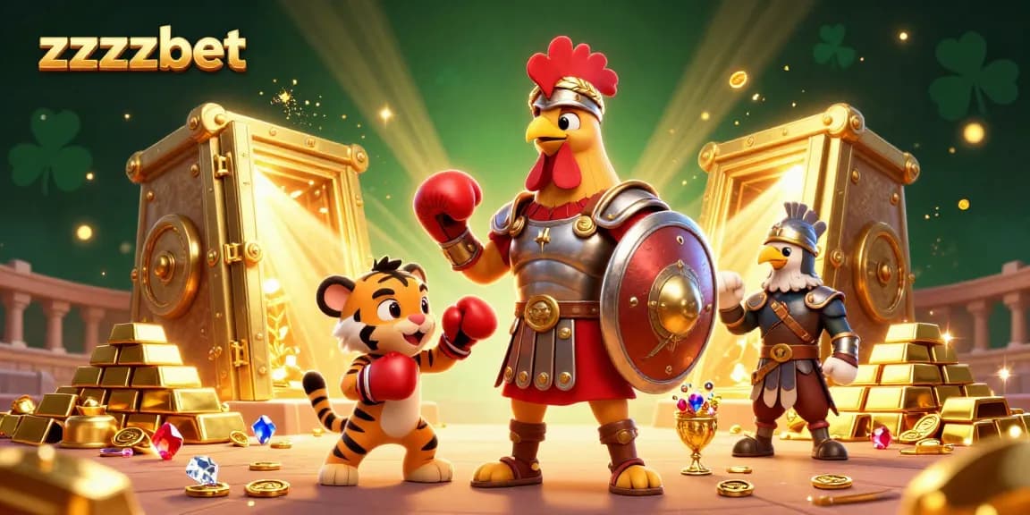 Experimente as promoções do zzzzbet em uma cena vibrante de cassino com muitos tesouros.