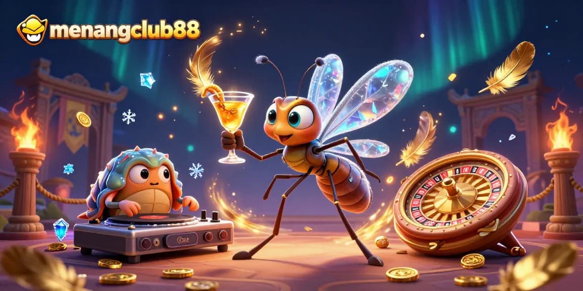 Experience thrilling gameplay at menangclub88 with our unique casino mascot and dynamic elements.