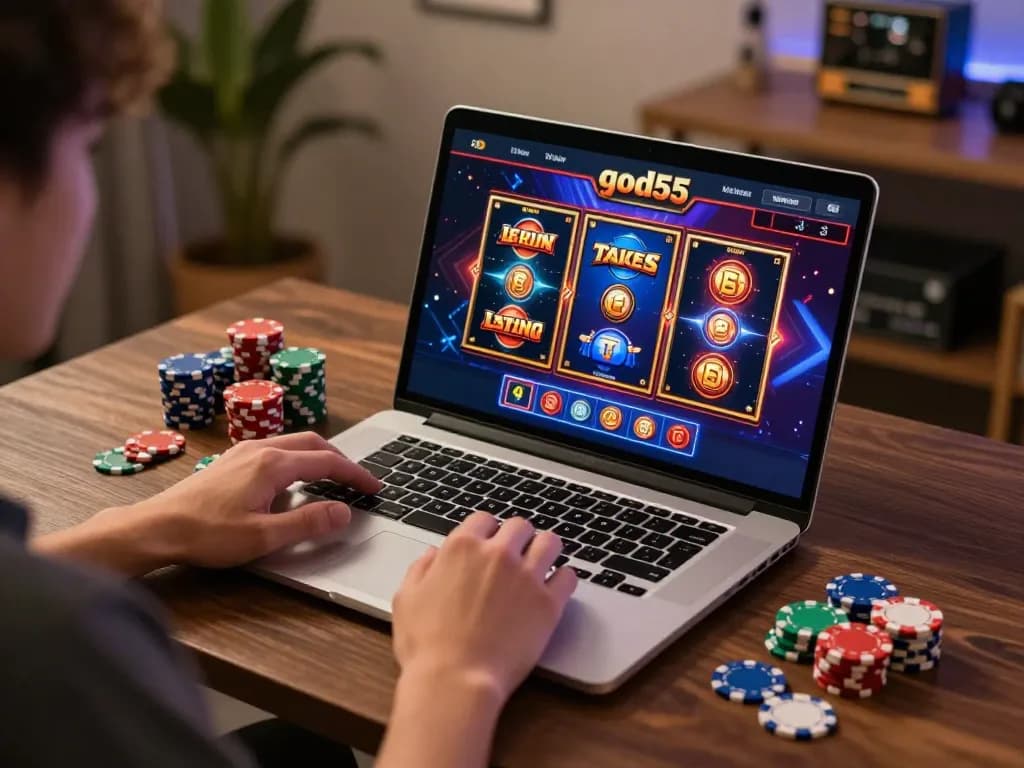 Engaging gameplay at god55 casino, showcasing vibrant online slot and live dealer games.