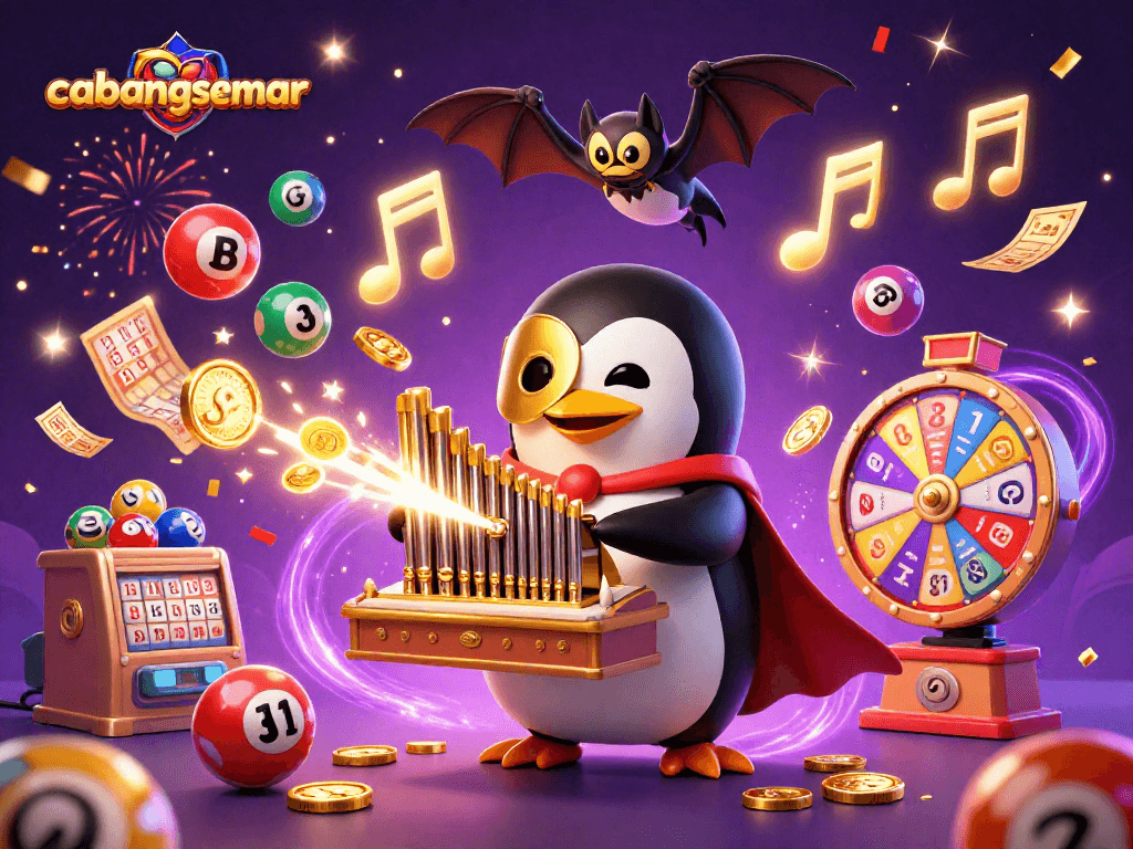 Cabangsemar menghadirkan permainan lotere dan bingo dengan suasana festival yang meriah.