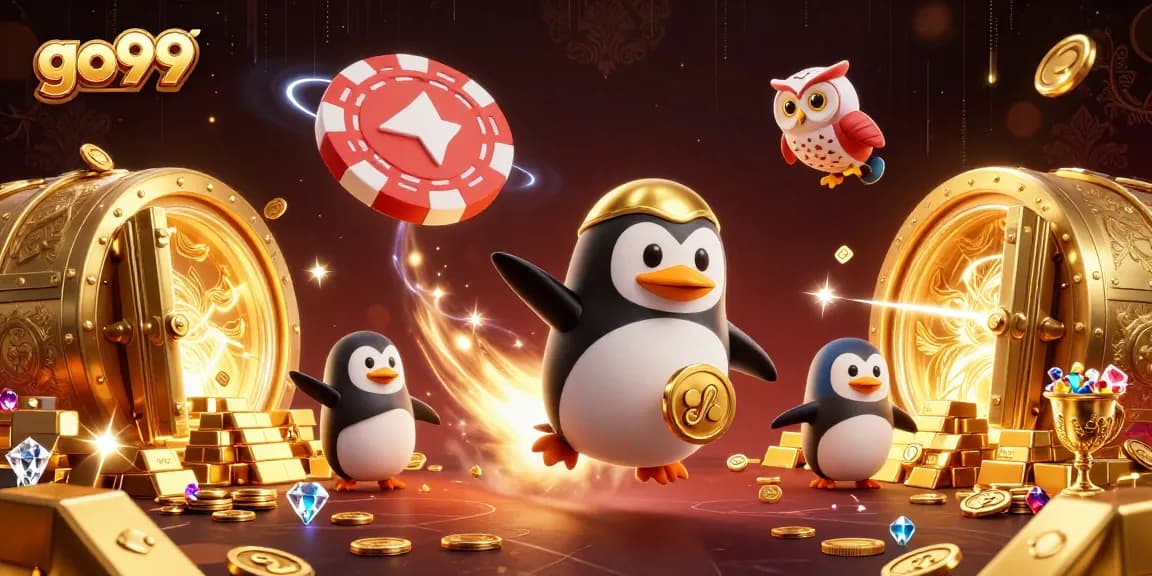 Experience thrilling gaming at go99 with our vibrant casino illustration showcasing excitement and rewards.