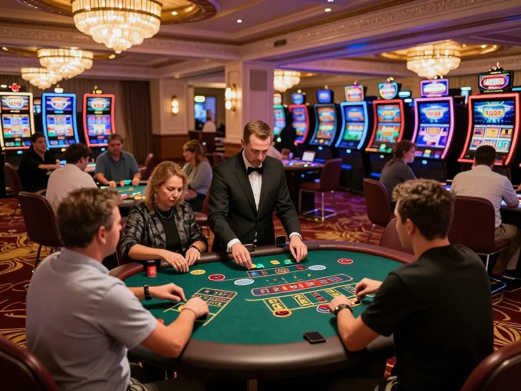 Players enjoying blackjack at UU88 casino, showcasing strategic gameplay and excitement.