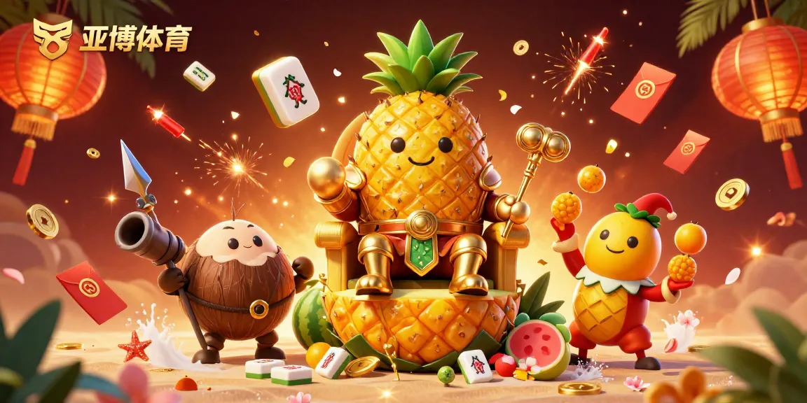 在亚博体育娱乐场景中,金色菠萝王与他的随从们呈现丰富的赌场氛围,展现精彩的赌局。