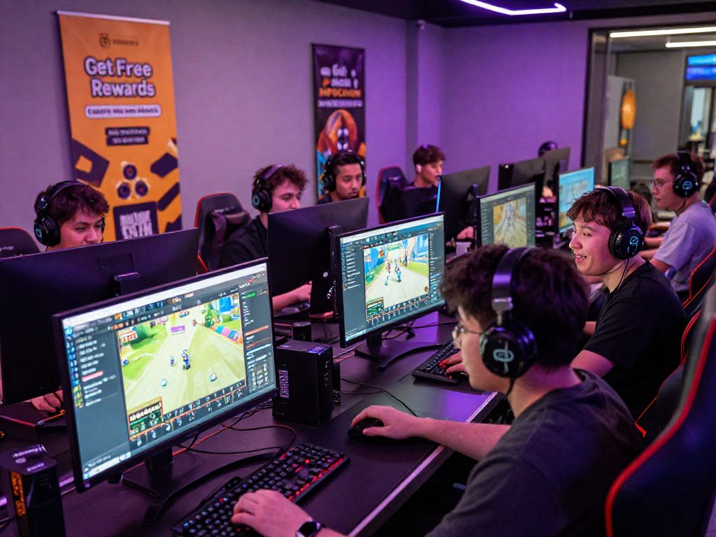 Engaged players exploring mpocash.blog rewards and gaming accounts in a vibrant gaming environment.