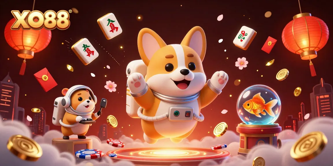 XO88's vibrant gaming scene captivates players in a joyful casino adventure.