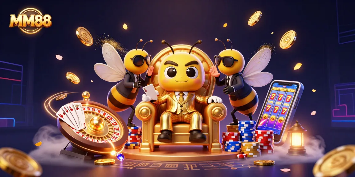 Spin and win at MM88 with thrilling casino games and vibrant 3D elements.