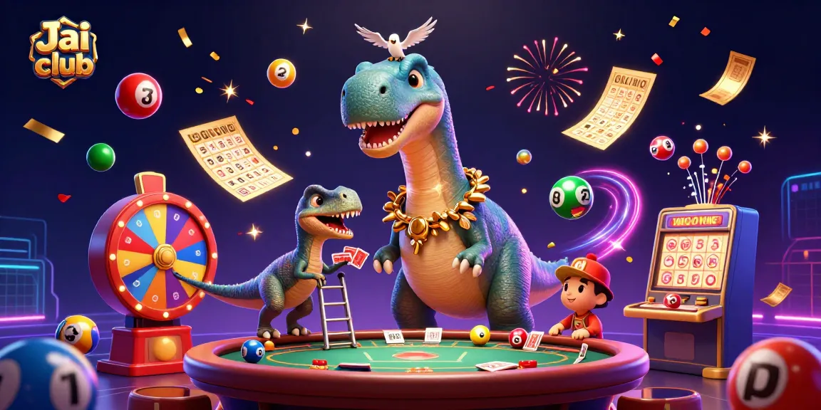 Experience the excitement of Jai club with dynamic lottery elements and vibrant gaming visuals.