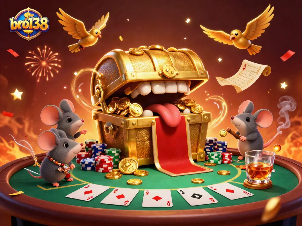 Engage in thrilling gambling action at bro138 with vibrant poker gameplay and fantastical elements.