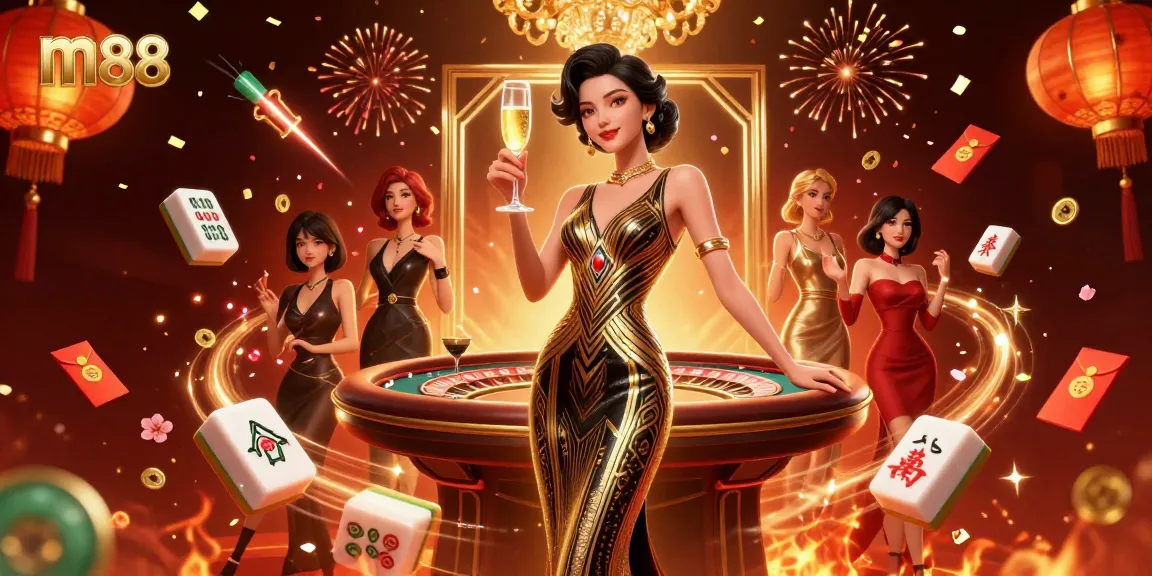 Terlibat dengan dunia kasino m88 yang menampilkan tema glamor dan elemen permainan meriah.