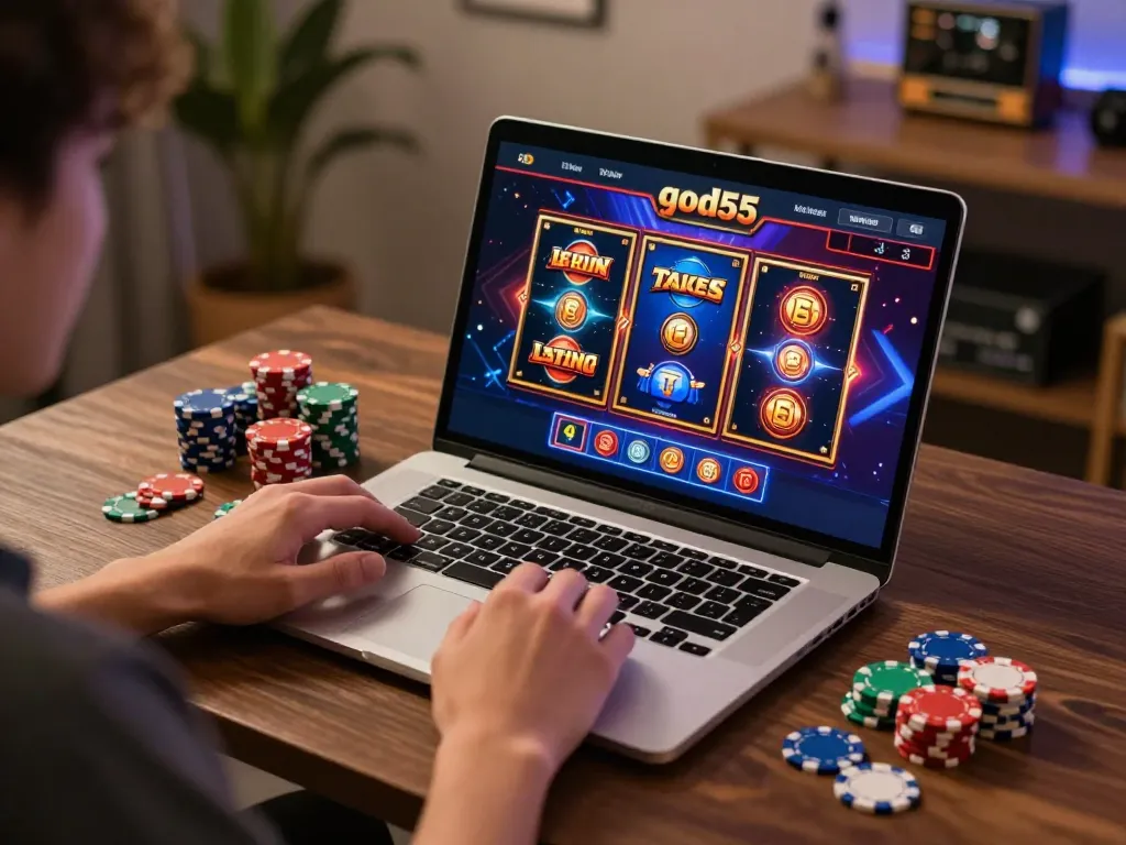 Engaging gameplay at god55 casino, showcasing vibrant online slot and live dealer games.