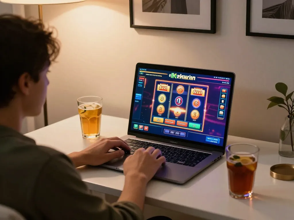Engaging in exciting kkwin online gaming session at home atmosphere