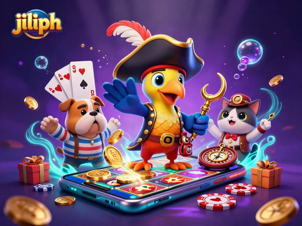 Experience thrilling gameplay with jiliph as a parrot captain leads an exciting casino adventure.