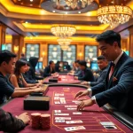 Experience an exciting Live Casino in Singapore with vibrant action around gaming tables.