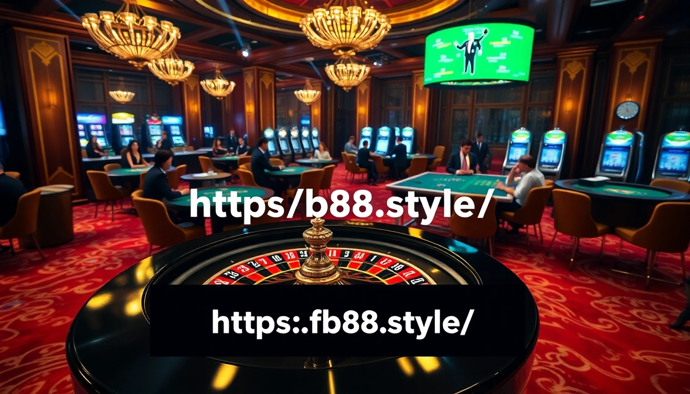 Experience high-stakes excitement at FB88's online casino with engaging gameplay and vibrant visuals.