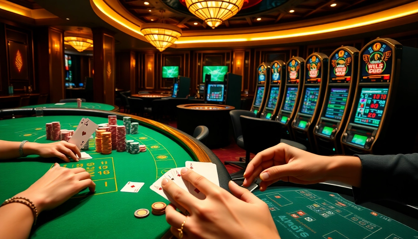 Placing strategic bets on cards and roulette at https://hz88.forum/ in a vibrant online casino setting