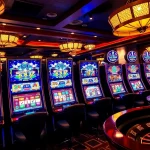 Engage with slot demo excitement through vibrant casino visuals featuring winning slot machines.