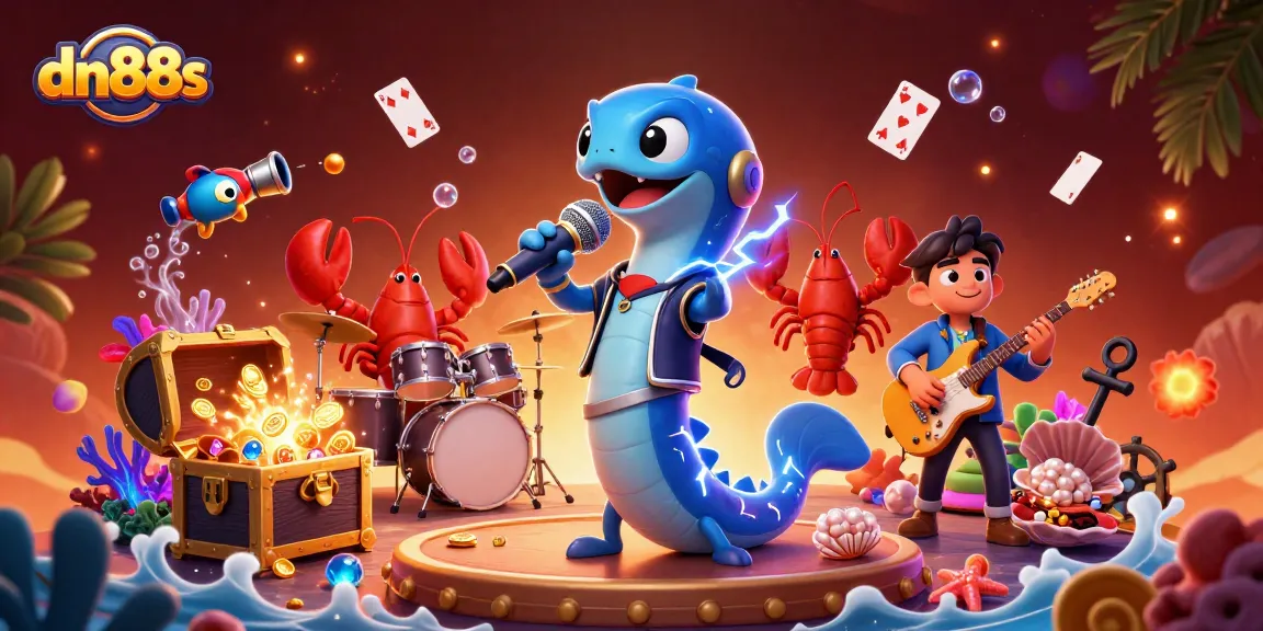 Experience excitement at dn88s with an underwater casino featuring electrifying characters and treasure.